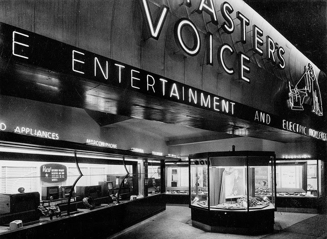 HMV Shop in Oxford Street, London in the 1950s (26)